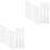 20Pièces Spatules Mélange Silicone Blanches Ergonomiques 5