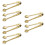 6Pièces Pinces Service Dorées Acier Rose Relief Cuisine 7