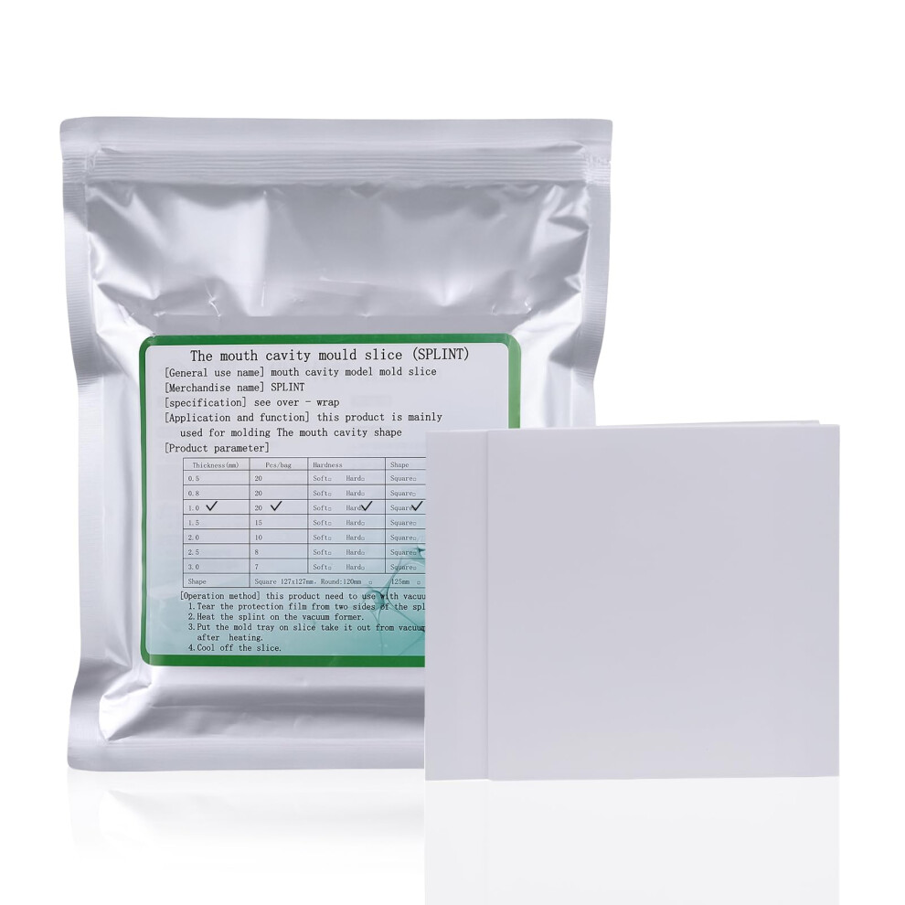Dental Thermoforming Sheets 1.0mm Clear Bubble Vacuum Forming Splint Material for Retainers