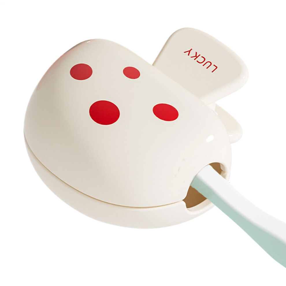 White Toothbrush Head Cover Mushroom Shape Hygienic Protector For Travel Kids And Adults