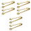 6Pièces Pinces Service Dorées Acier Rose Relief Cuisine 3