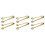 6Pièces Pinces Service Dorées Acier Rose Relief Cuisine 4