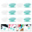 48Pièces -Têtes Pinceaux En Silicone Variées 10