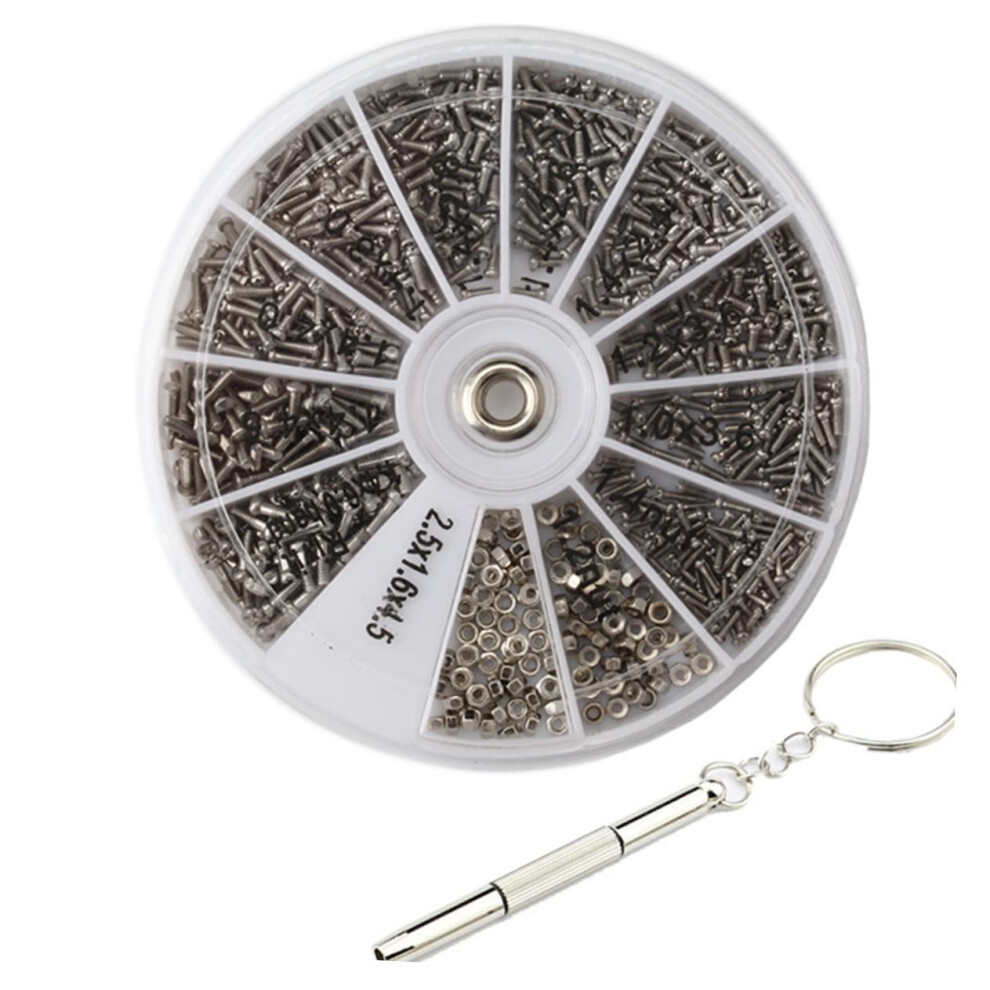 Eyeglass Kit With 600Pcs Screws Nose Pads Micro Screwdriver For Rimless And Sunglasses 9070919813290