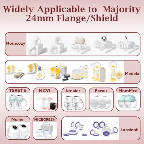 2PCS Flange Insert 16mm Compatible with Momcozy M9 1