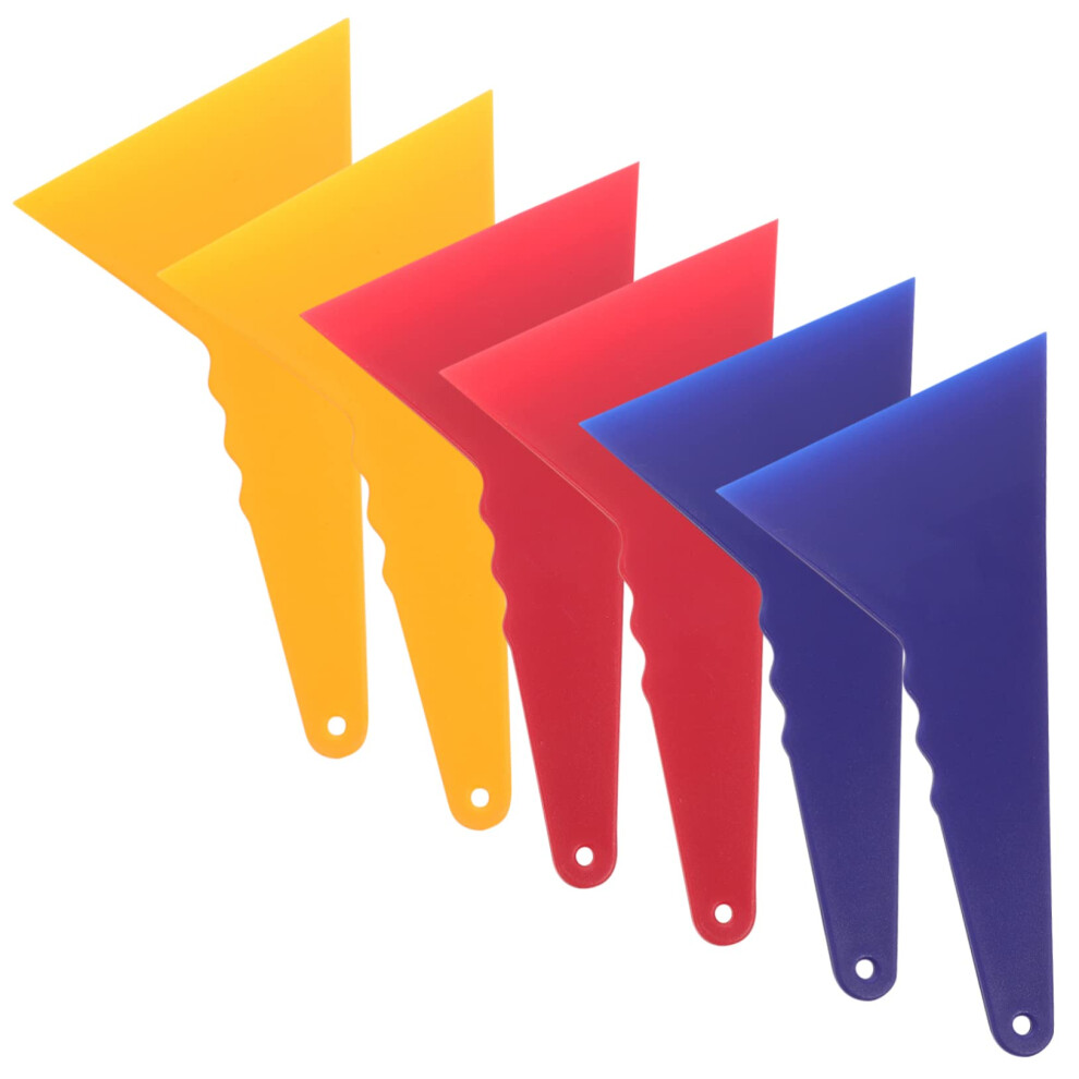 6Pcs Triangle Car Window Tint Tools Vinyl Wrap Squeegee Set For Smooth Film Installation 9070919813474
