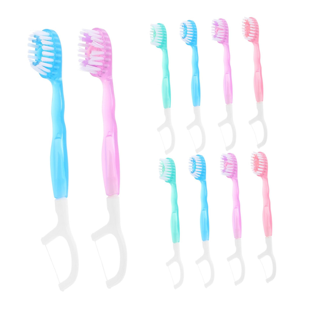 Travel Toothbrush 10pcs Soft Bristles Disposable NoRinse Single Use for OntheGo Hygiene