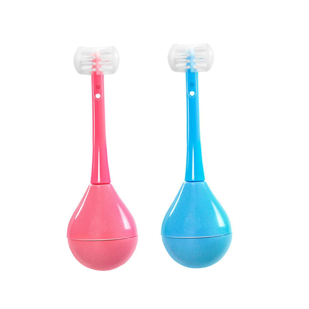 2Pcs Soft Bristle Cartoon Kids Toothbrush with Ergonomic Grip for Boys Toddler Daily Use