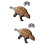2Ensembles Animal Jouet Simulation Café Décor Collection 6