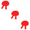 3Paires Raquettes Tennis Table Durable 9
