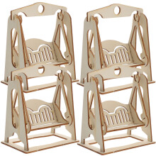 4 Pièces Puzzles Suspendus En Bois 3D Éducatif Pour Bébé Enfant