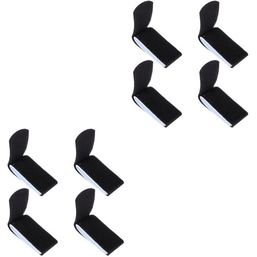 8Pièces Bandes Ski Snowboard Noires Multi-Fonctions Résistantes 2