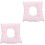 2Pièces Coussin Creux Rose Massage Relaxant Lavable 3