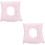 2Pièces Coussin Creux Rose Massage Relaxant Lavable 6