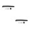 2Ensembles Boucles De Remplacement Skate Roller En PVC Métal Noir 6