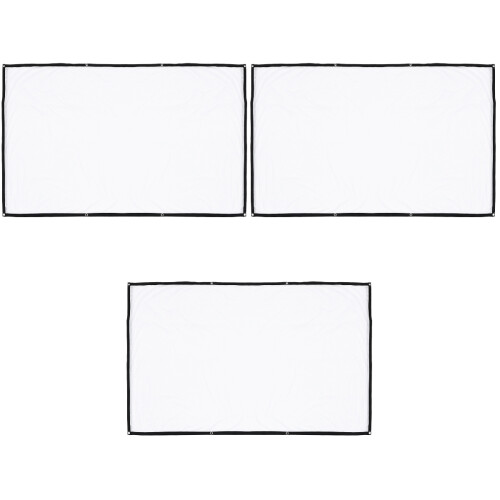 3Pièces Écran Portable En Polyester Pour Usage Intérieur 2