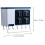 2Pcs Kitchen Wall Storage Rack Blue ABS Holder for Utensils 10