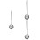 3Pcs Stainless Steel Pan Scrubber Durable Kitchen Brush Silver Handle 8