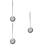3Pcs Stainless Steel Pan Scrubber Durable Kitchen Brush Silver Handle 9