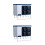 2Pcs Kitchen Wall Storage Rack Blue ABS Holder for Utensils 3
