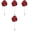 4Pièces Boutonnières Broche Élégant 8