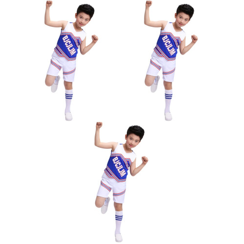 3Pièces Tenue De Cheerleading Garçon Facile À Ambiance Joyeuse 2