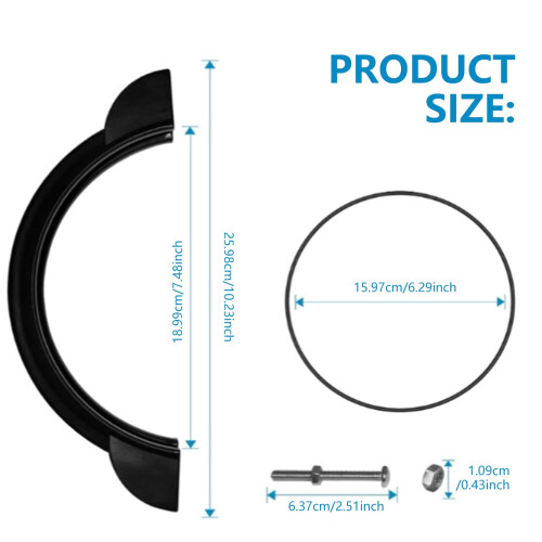Pool Filter Clamp Ring Replacement for 11380 Sand Filter Pump, LeakProof Durable Design 2