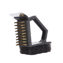 Grill Brush and Scraper for BBQ Cleaning with DeepClean Wire Bristles and Durable Head