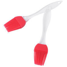 2pcs Heat Resistant Silicone Basting Brush Set for BBQ Grilling and Baking with Easy Clean Flexible Handle