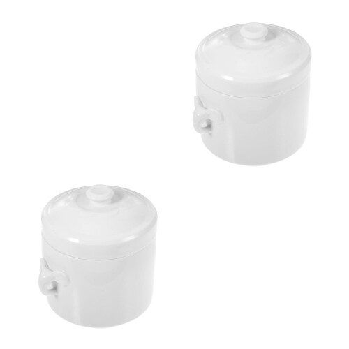 2Pièces Cocottes Céramique Anses Pour Cuisine 1