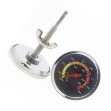 Stainless Steel BBQ Grill Thermometer with Clear Large Dial for Accurate Temperature Reading, Bimetal Oven Gauge