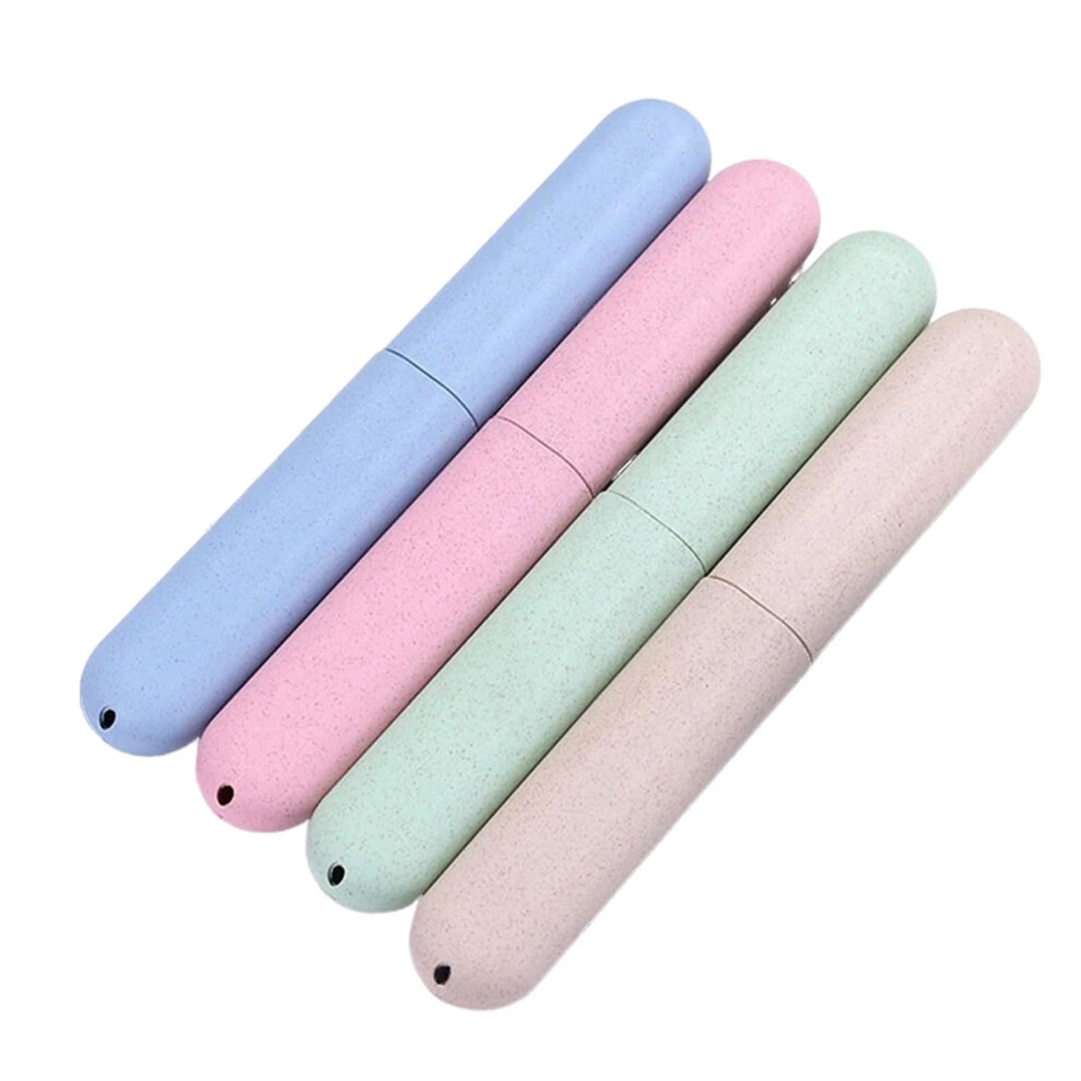 Travel Toothbrush Case with Ventilation Hole, 8pcs Portable Holder for Home, Camping and Trips