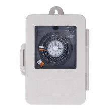 Outdoor Timer Switch 30A Heavy Duty IP53 Weatherproof 24H Quartz Precision for Pool and Irrigation