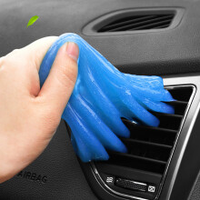 Car Cleaning Gel for Interior Detailing, Universal Dust Cleaner, Reusable Gel for Car and Keyboard (Blue, 1 Pack)