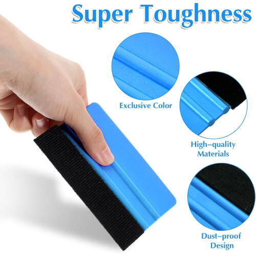 Vinyl Wrap Squeegee with Scratch Felt Edge for Car Wrap, Window Tint and Decal Application 1