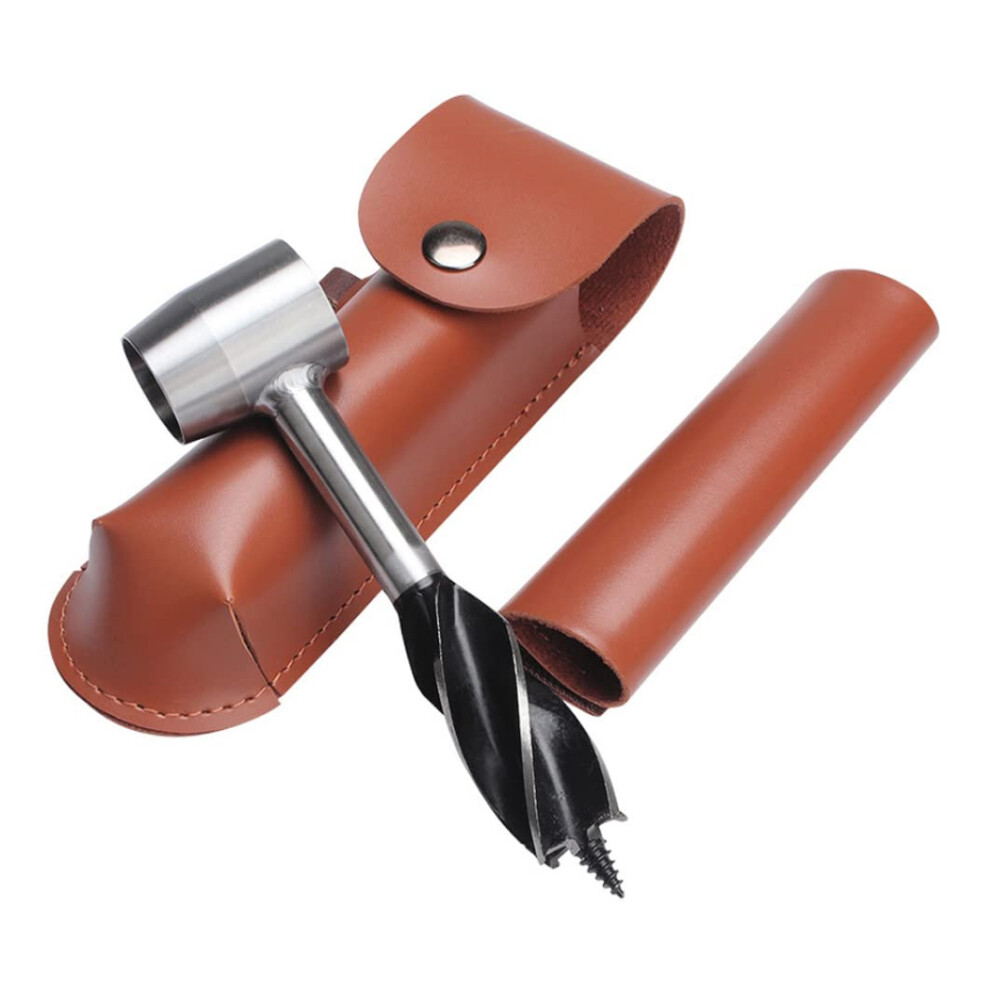 Bushcraft Hand Auger Survival Settlers Wrench Tool, Durable Steel Wood Drill For Camping And Shelter Building 9044945248296