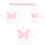 36 Pcs Cute Pink Butterfly Wall Decor Three Sizes, 2