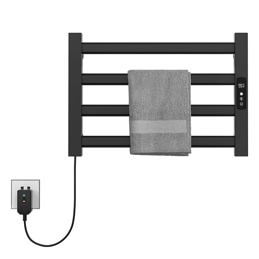Heated Towel Rack Wall Mounted Electric Towel Warmer For Bathroom With Fast Drying And Thermostat 9070919814778