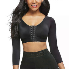 (As show, XL) Vensslim Women Arm Shaper Post Surgery Push Up Bra Tops Compression Slim Arm Front Closure Control Seamless Waist Trainer Corset