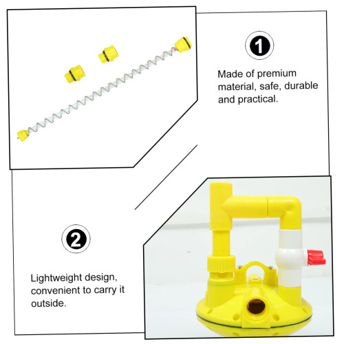 Poultry Water Line Regulator for Chickens, Stable Flow Control, Easy Integration, Yellow Valve 1