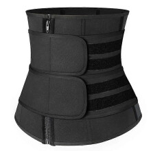 (As show, XXL) Women Waist Trainer Belly Slimming Sheath Sauna Body Shaper Reducing Shapewear Corset Tummy Sweat Workout Fat Burn Trimmer Belt