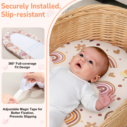 Unicorn Castle 2 Pack Basket Fitted Sheets, Soft F 2