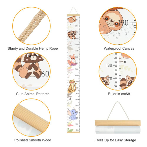 Aolso Baby Height Growth Chart, Wall Hanging Growt 2