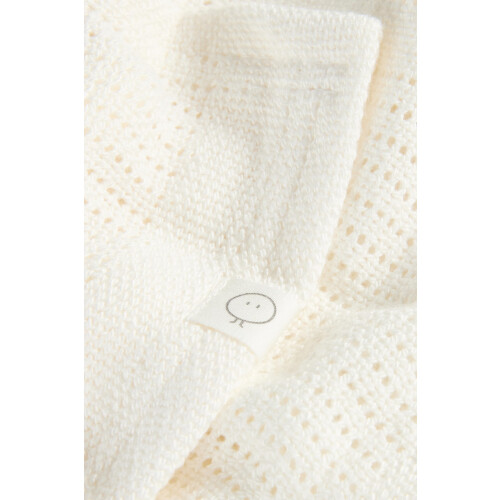 MORI Cellular Blanket White Organic Cotton Bamboo 1