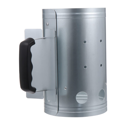 Charcoal Chimney Starter for BBQ Grills, Fast Ignition, Rust Resistant, Heat Shield Handle