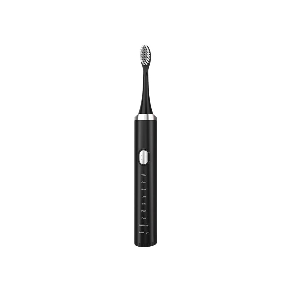 White Electric Toothbrush Usb Rechargeable Sonic Toothbrush With 5 Modes Ultrasoft Bristles Quiet For Adults