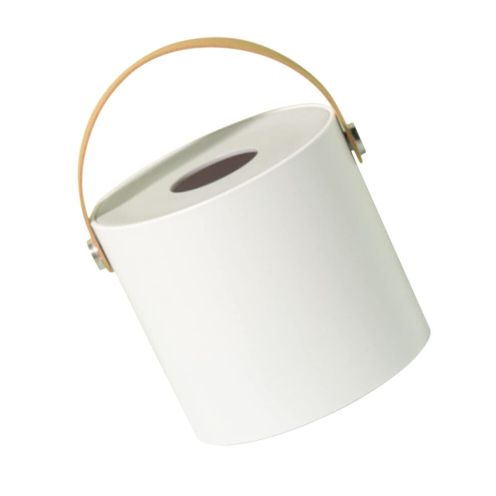 Car Tissue Holder With Leather Finish, Onehanded Access, Antislip Base, Easy Refill For Dashboard 9070919815133