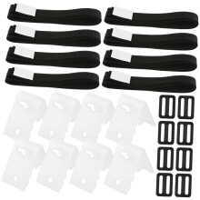 Heavy Duty Solar Pool Cover Reel Straps Kit, Adjustable Nylon Webbing with Quick Release Buckles