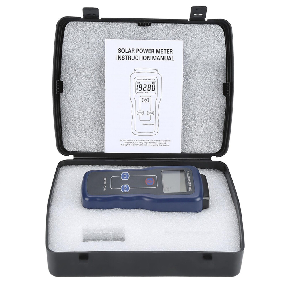 Sm206 Solar Power Meter For Energy Research, Accurate Sunlight Measurement With Dual Unit Display 9099447398529