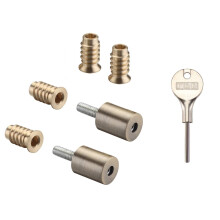 Fulton & Bray FB319 Quality Roller Sash Window Stop Restrictor for Child Safety and Security - Comes With Key Included (Florentine Bronze)